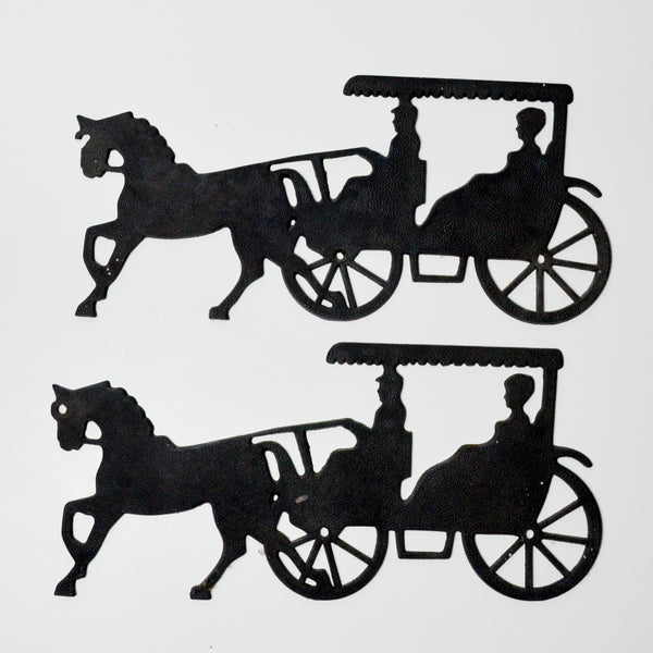 Plastic Horse-Drawn Carriage Cut-Outs