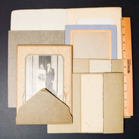 Antique Studio Photo Folder Bundle - Mostly Empty, One Wedding Photo