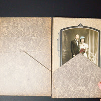 Vintage Colorized Wedding Photos - Set of 2