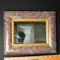 Purple Paisley Frame Wall Mirror