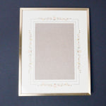 Large Gold Tone Frame with Decorative Mat