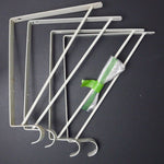 White Shelf + Rod Brackets - Set of 4