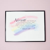 Framed Namaste Print