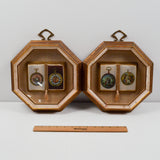 Sungott Art Studios Beauty for the Home Octagon Shadowbox Framed Book Ornaments - Set of 2