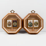 Sungott Art Studios Beauty for the Home Octagon Shadowbox Framed Book Ornaments - Set of 2