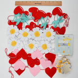 Red, White, Yellow + Pink Spritz Garland Bundle