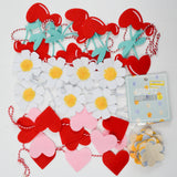 Red, White, Yellow + Pink Spritz Garland Bundle