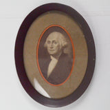 George Washington Portrait in Oval Frame