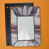 Purple Stained Glass Frame for 5" x 7" Photo