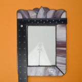 Purple Stained Glass Frame for 5" x 7" Photo