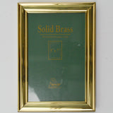 Solid Brass Polished + Lacquer Coated Photo Frame - 5" x 7"