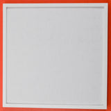 White Wall-Adhesive Square Frame