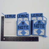 Leave A Note Plastic Canvas Needlepoint Card Pockets