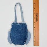 Stuffed Denim Owl Wall Hanging