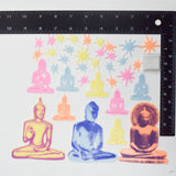 Glow-in-the-Dark Buddha Wall + Ceiling Ornaments
