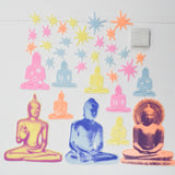Glow-in-the-Dark Buddha Wall + Ceiling Ornaments