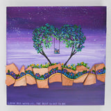 Heart Tree Swing Multimedia Painting by Susan Elliott