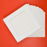 White Square Framing Mats