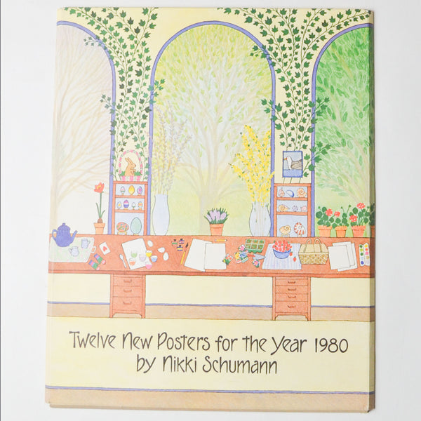 1980 Nikki Schumann Lithograph Calendar Poster Set