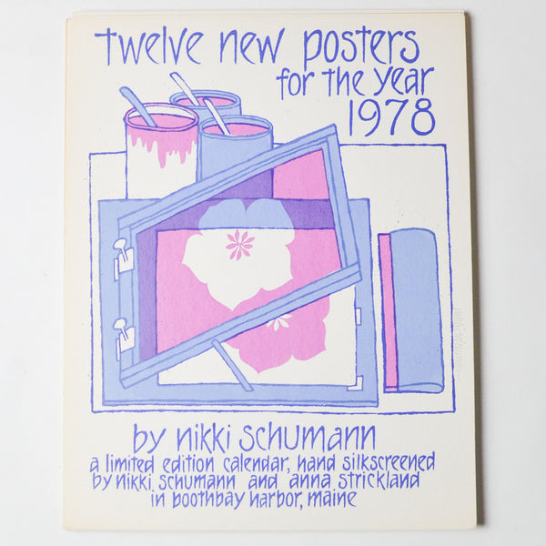 1978 Nikki Schumann Hand Silkscreened Calendar Poster Set