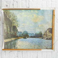Alfred Sisley View of the Canal Saint-Martin, Paris Print on Canvas