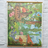 Household + Countryside Double-Sided Vintage French Editions Rossignol Educational Print - 22" x 30"