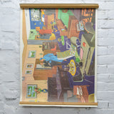 Household + Countryside Double-Sided Vintage French Editions Rossignol Educational Print - 22" x 30"