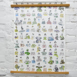 Fashion Plates Circa 1830-1845 Poster or Wrapping Paper Sheet - 19.5" x 27.5"