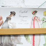 English Georgian Dress 1806-1820 Poster or Wrapping Paper Sheet - 19.5" x 27.5"