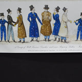 A Group of Well Known Dandies and Some Regency Ladies Poster or Wrapping Paper Sheet - 19.5" x 27.5"