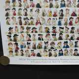 Physiognomical Studies Designed by Woodward Poster or Wrapping Paper Sheet - 19.5" x 27.5"