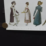 Georgian Dress 1760-1830 Poster or Wrapping Paper Sheet - 19.5" x 27.5"