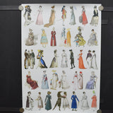Georgian Dress 1760-1830 Poster or Wrapping Paper Sheet - 19.5" x 27.5"