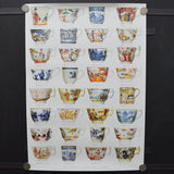 English Georgian Cups 1760-1830 Poster or Wrapping Paper Sheet - 19.5" x 27.5"