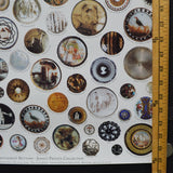 Georgian Gentlemen's Buttons Poster or Wrapping Paper Sheet - 19.5" x 27.5"