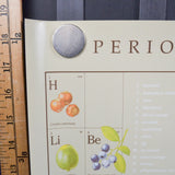 Periodic Table of Fruits and Nuts Poster - 18.5" x 29.5"