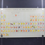 Periodic Table of Fruits and Nuts Poster - 18.5" x 29.5"