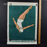 Ink & Sons Art Deco Diver Print - 16.5" x 23.5"