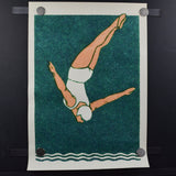 Ink & Sons Art Deco Diver Print - 16.5" x 23.5"