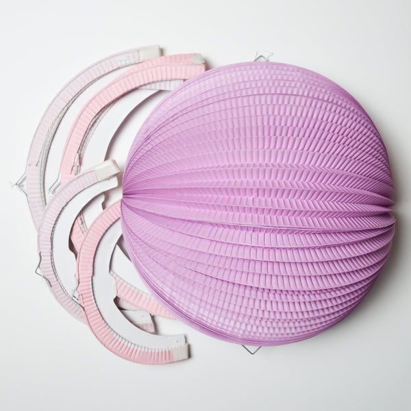 Pink + Purple Paper Sphere Decorations