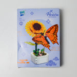 Building Block Flower with Butterfly