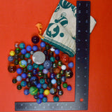Assorted Marbles in Drawstring Bag