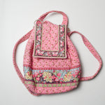 Pink Paisley Quilted Backpack Default Title