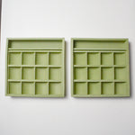 Green Foam Compartment Tray - Set of 2 Default Title