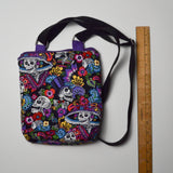 Day of the Dead Print Crossbody Fabric Bag Default Title