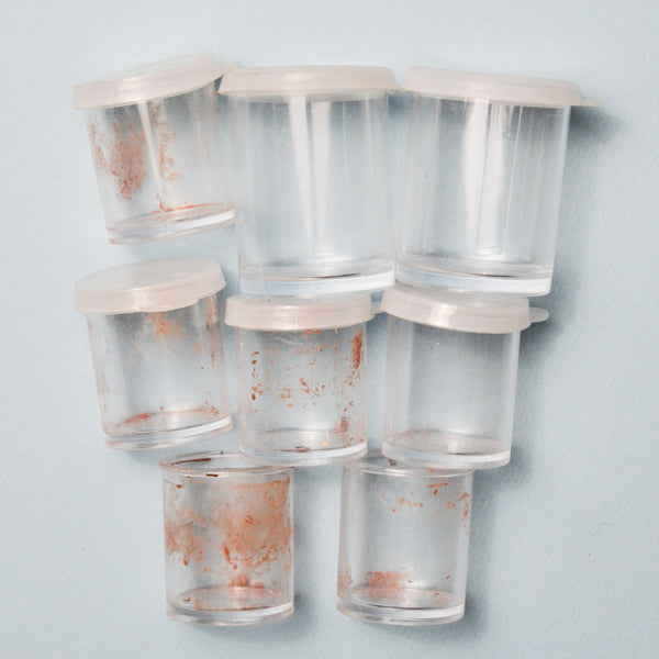 Clear Plastic Jars - Set of 8