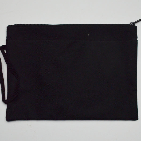 Large Black Zipper Pouch