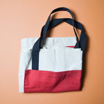 Red + White Paint Rags Huge Canvas Tote Bag - 31.5" x 22"