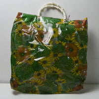 Vintage Sunflower Vinyl Tote Bag