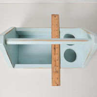 Mint Blue-Green Wooden Tool Holder